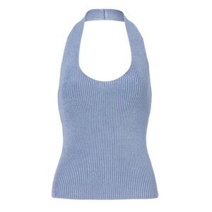 Vince Blue Ribbed Tank Top